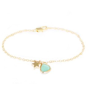 Bracelet fantaisie étoile 14k