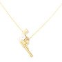 Collier pistolet rose