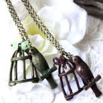Sautoir cage aux oiseaux