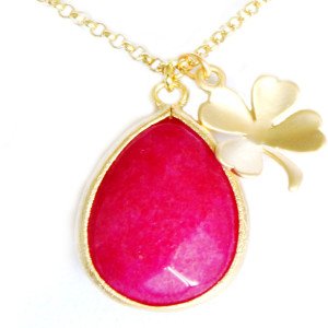 Bijoux-fantaisie-collier-trefle-rose-2014