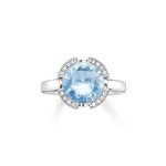 bague retro blue