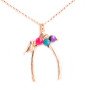 collier oiseau sur branche