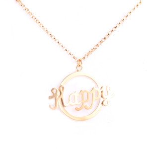 collier happy plaque or