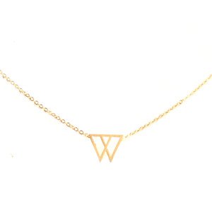 collier femme triangles