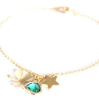 bracelet porte bonheur étoile trefle 2014. Bracelets porte-bonheur.