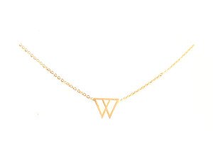 collier femme triangles