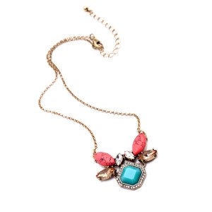 collier turquoise corail