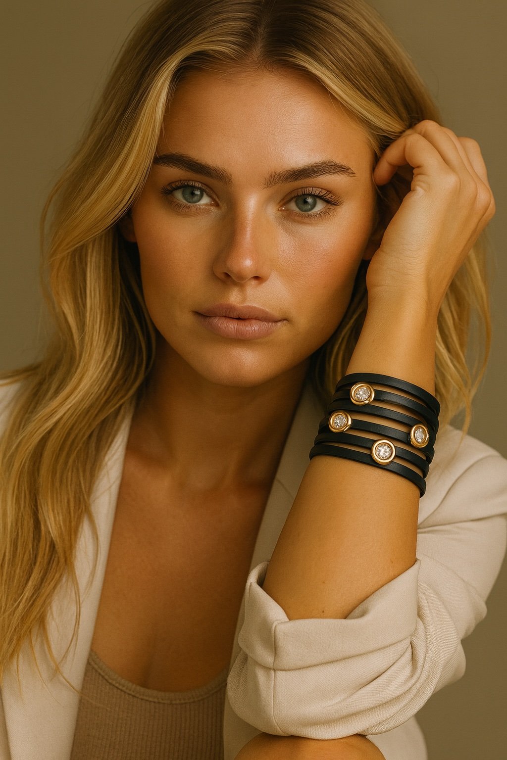 Tendances des bracelets en cuir pour femme en 2026 femme avec bracelet cuir tendance 2026