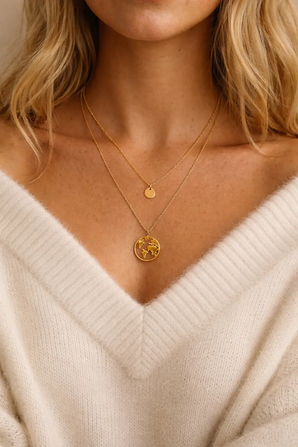 collier tendance 2026 femme avec collier double rang tendance 2026